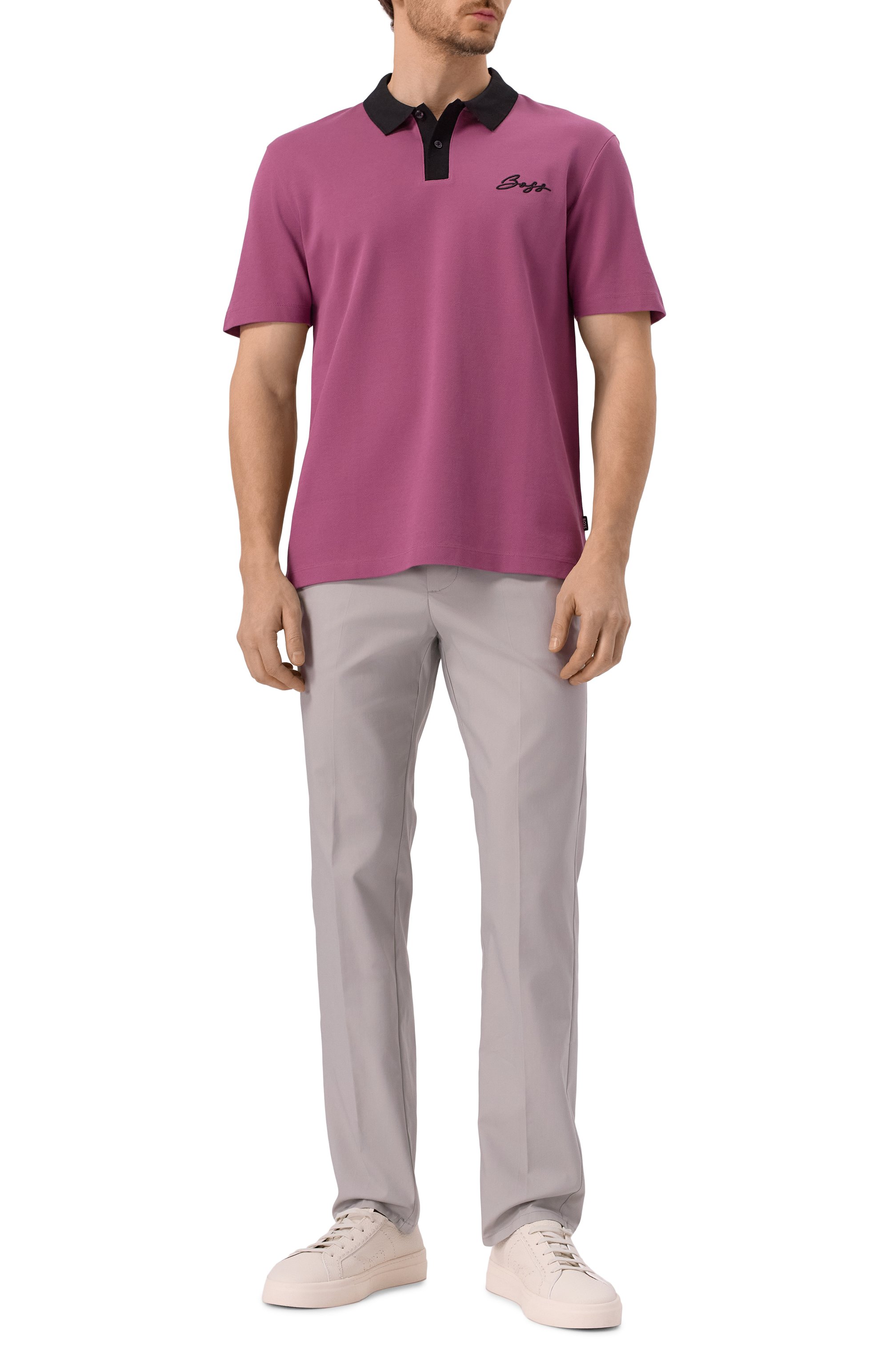 Хлопковое поло BOSS, арт. 50531402, фото 2