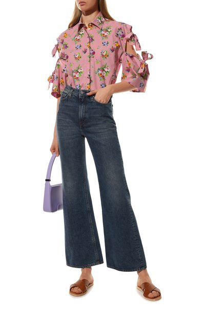 Хлопковая блузка MSGM, арт. 3241MDE04 227160, фото 2