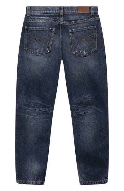 Джинсы BRUNELLO CUCINELLI синего цвета по цене 50600 руб., арт. B074PD313C, фото 2 Джинсы BRUNELLO CUCINELLI, арт. B074PD313C, фото 2