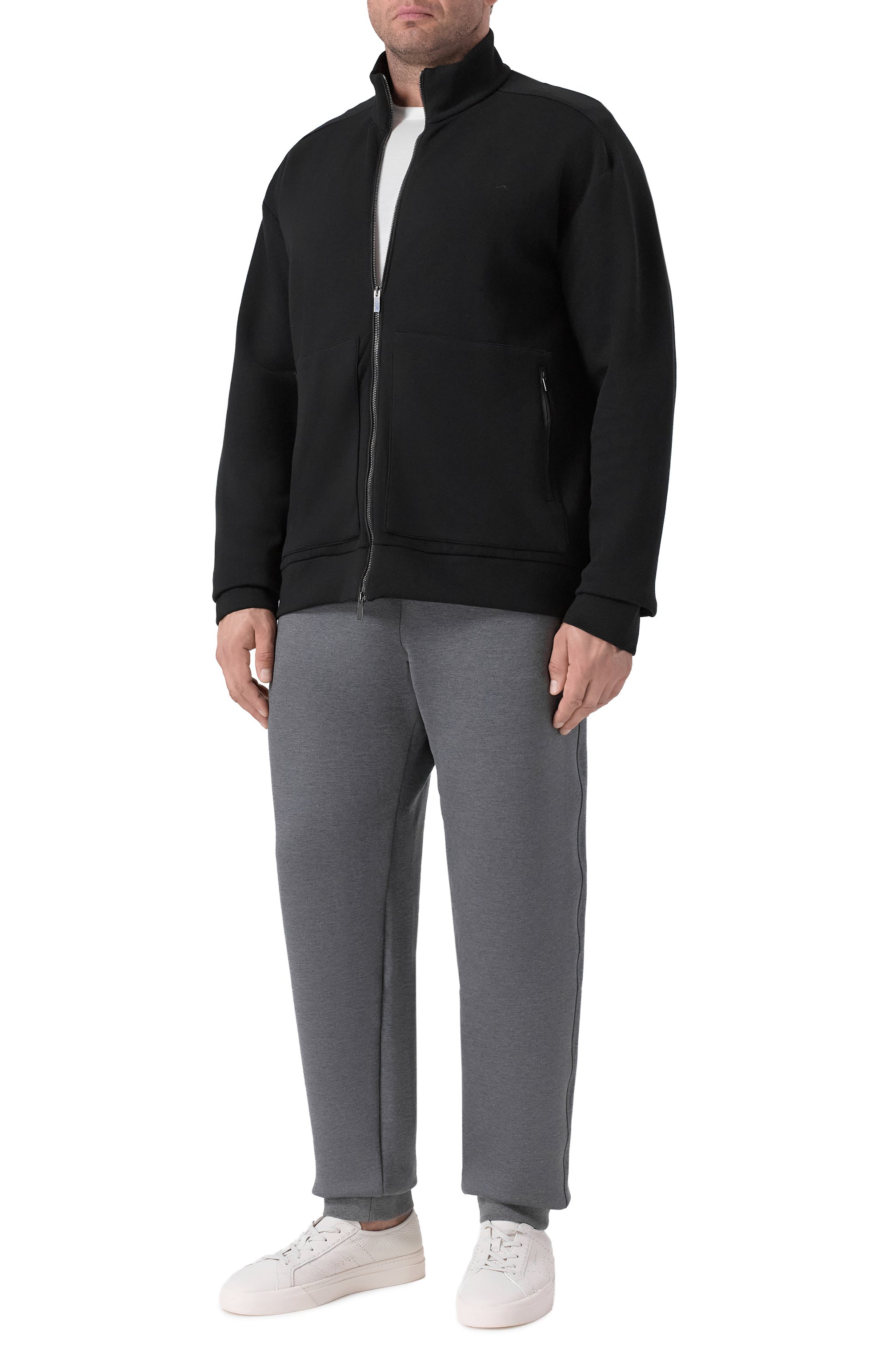 Джоггеры из хлопка и шелка ZILLI, арт. JSP304M013989005U/62, фото 2