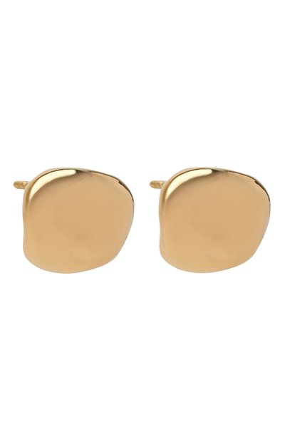 Серьги BOTTEGA VENETA золотого цвета по цене 41350 руб., арт. 637077/VAHU0, фото 3 Серьги BOTTEGA VENETA, арт. 637077/VAHU0, фото 3