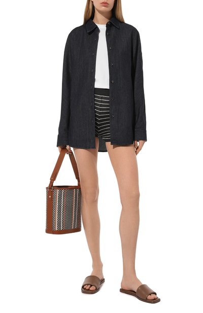 Женские хлопковые шорты BRUNELLO CUCINELLI, арт. M78765189