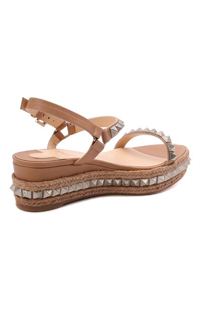 Кожаные босоножки pyraclou 60 CHRISTIAN LOUBOUTIN, арт. 1180559/PYRACL0U 60, фото 4