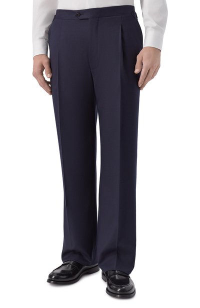 Шерстяные брюки CORNELIANI темно-синего цвета по цене 59950 руб., арт. 284L26/2A18111, фото 3 Шерстяные брюки CORNELIANI, арт. 284L26/2A18111, фото 3