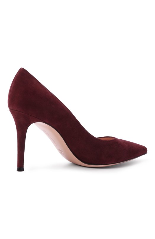 Замшевые туфли Gianvito 85 Gianvito Rossi G24580.85RIC.CAMR0YA Бордовый  G24580.85RIC.CAMR0YA Фото 5