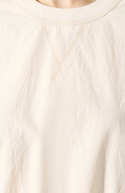 Хлопковый топ NANUSHKA кремового цвета по цене 43500 руб., арт. GUNNER_CREME_JAPANESE SHIRTING, фото 5 Хлопковый топ NANUSHKA, арт. GUNNER_CREME_JAPANESE SHIRTING, фото 5