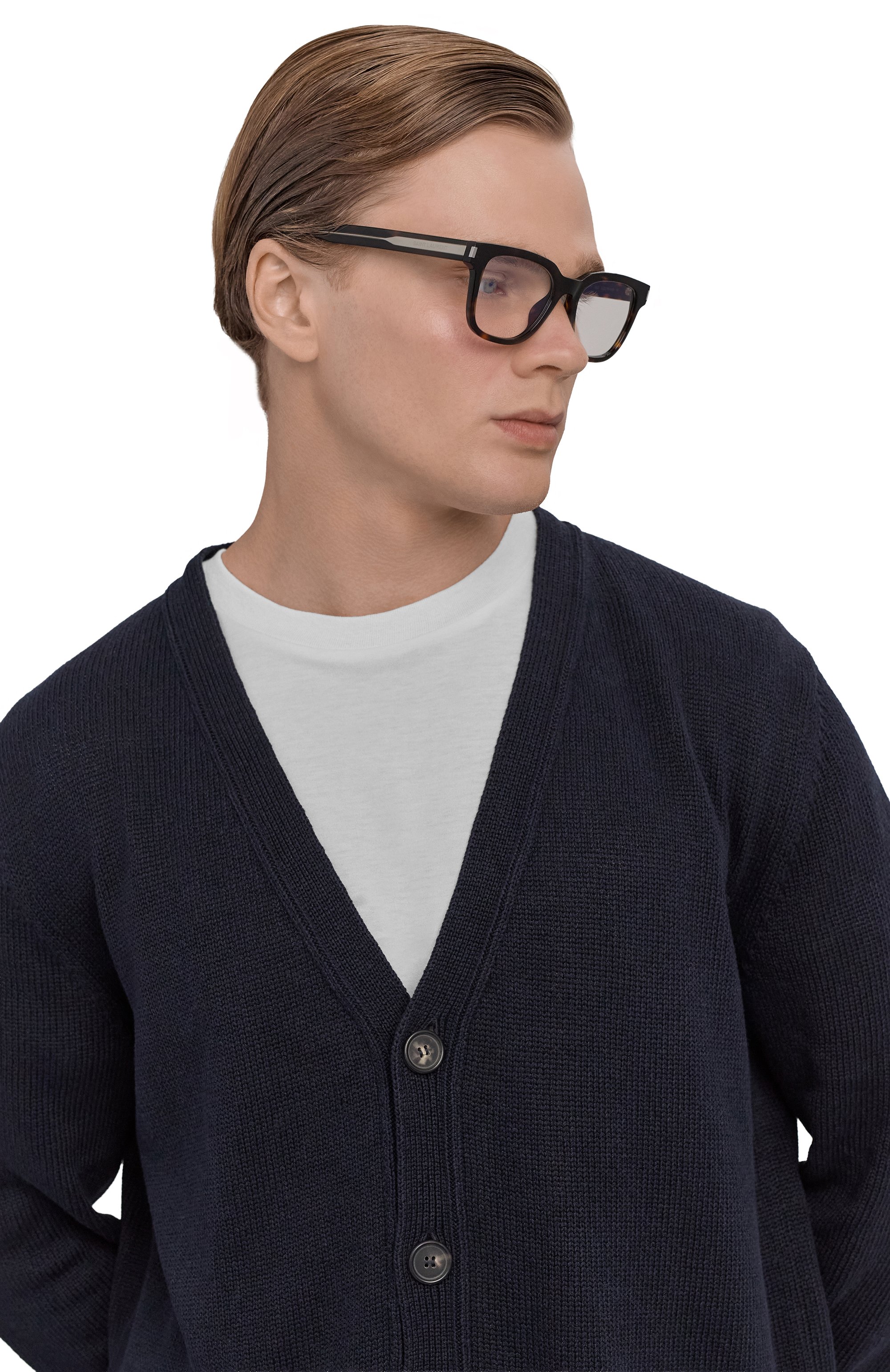 Оправа SAINT LAURENT коричневого цвета по цене 42100 руб., арт. SL 711 0PT 002, фото 2 Оправа SAINT LAURENT, арт. SL 711 0PT 002, фото 2