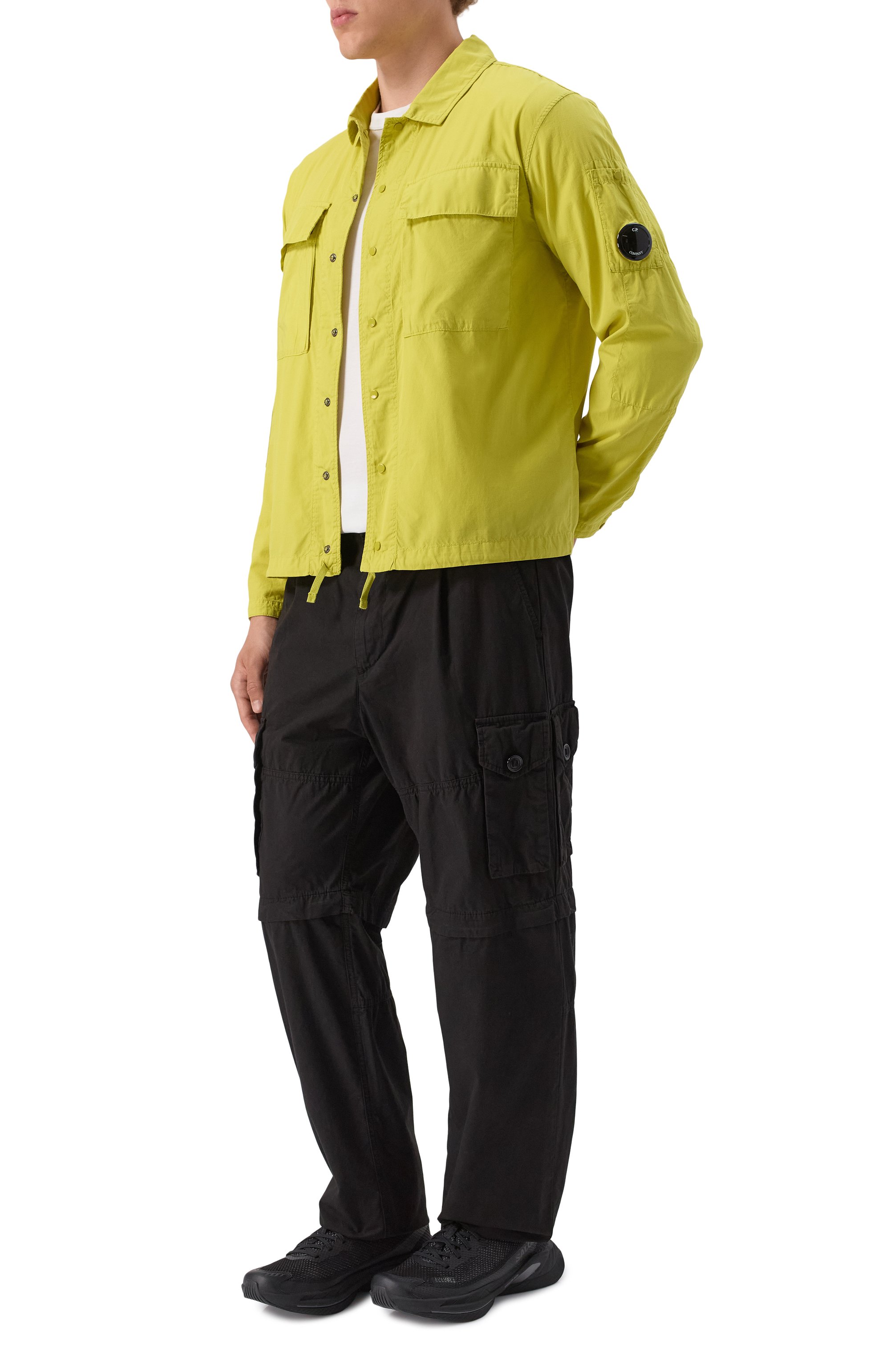 Хлопковые брюки-шорты C.P. COMPANY, арт. 18CMPA115A006475G, фото 2