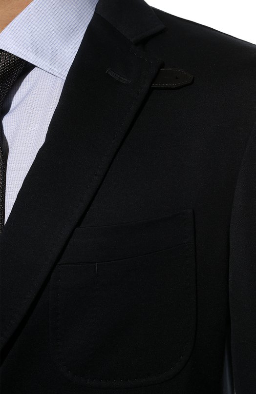 Пиджак из шелка и хлопка Brioni UJIG0L/P1628 Синий  UJIG0L/P1628 Фото 5