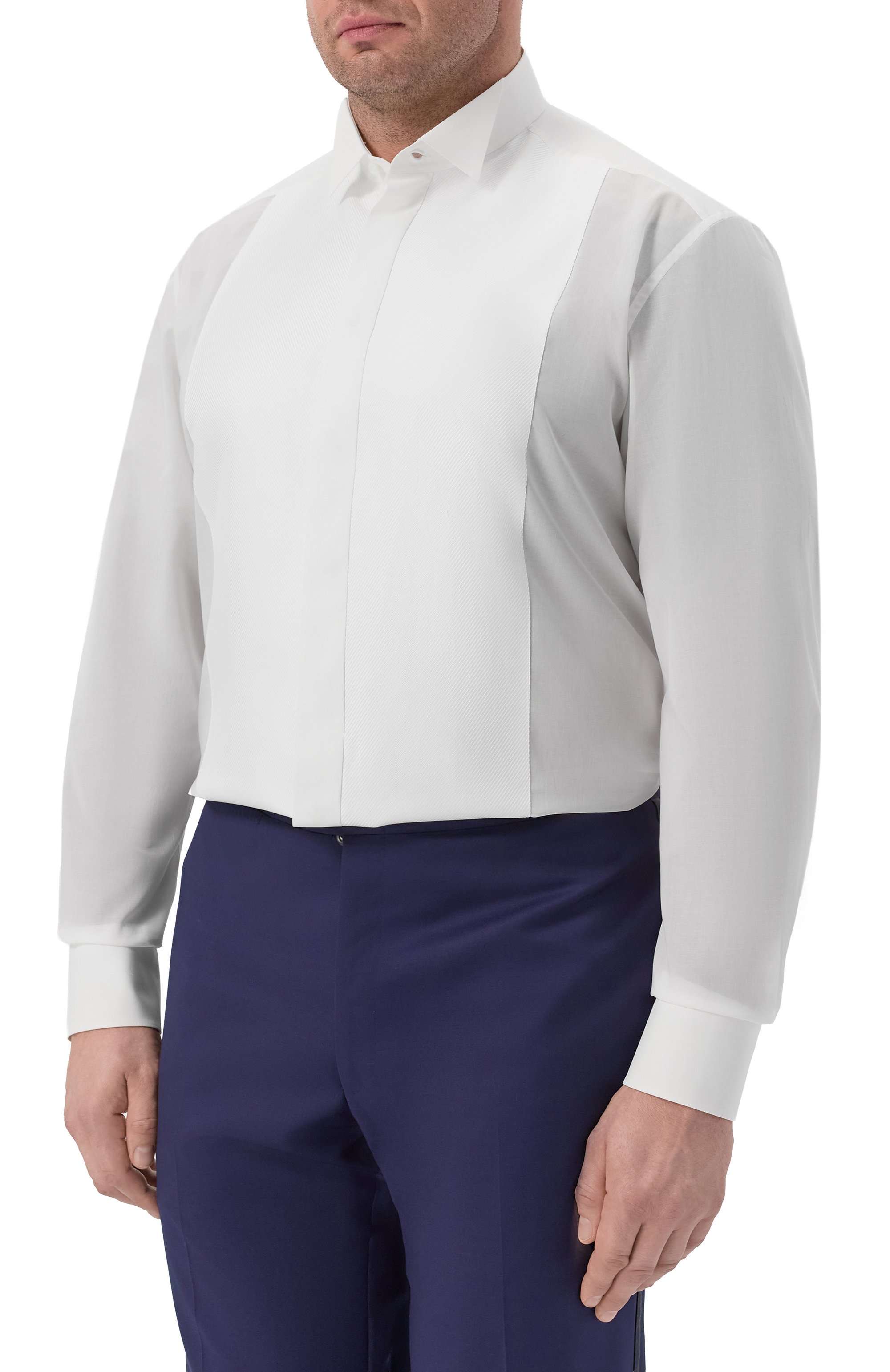 Хлопковая сорочка STEFANO RICCI белого цвета по цене 110000 руб., арт. TX004904/A10A, фото 3 Хлопковая сорочка STEFANO RICCI, арт. TX004904/A10A, фото 3