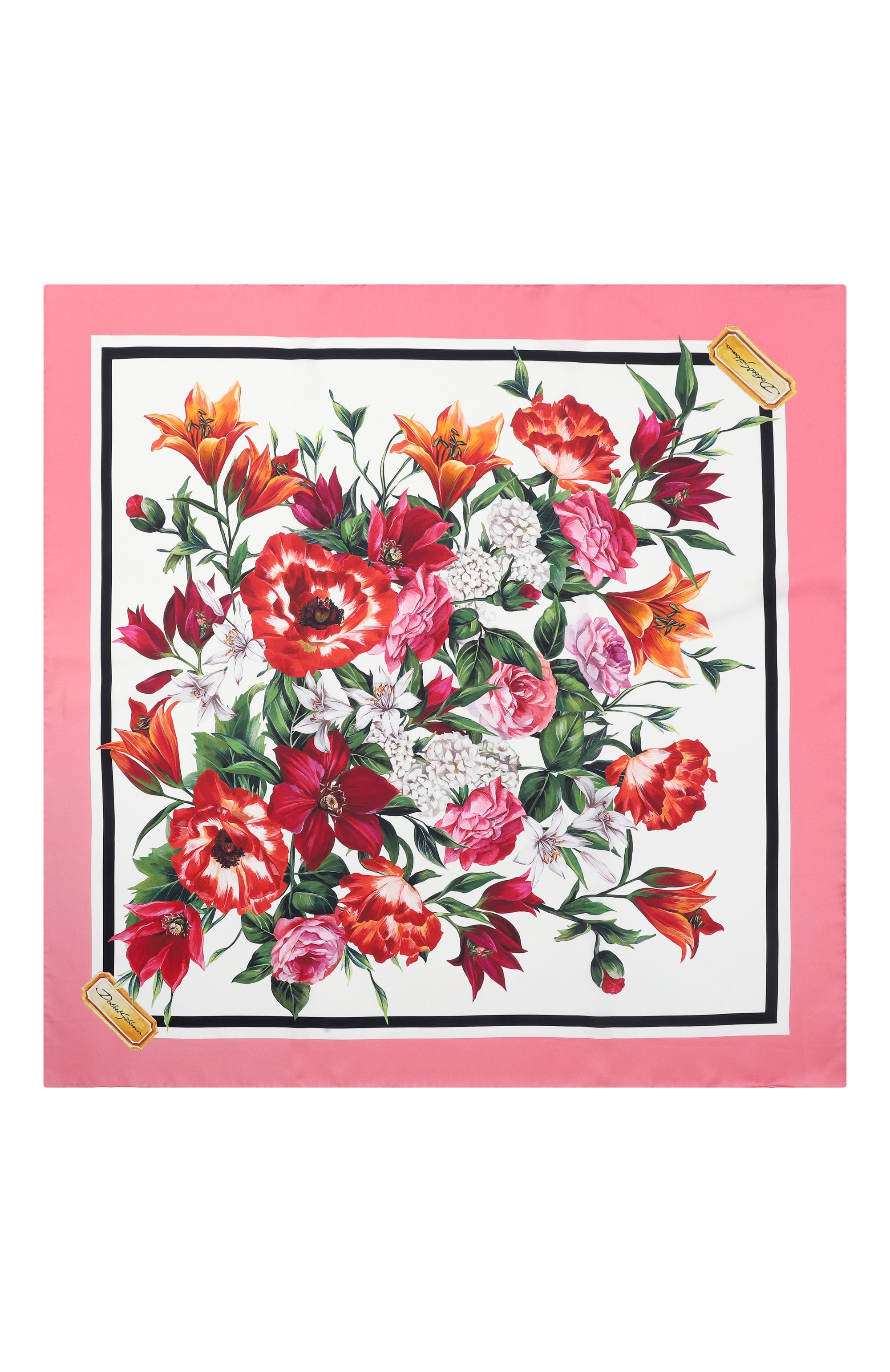 Шелковый платок DOLCE & GABBANA, арт. FN090R/GDC7A, фото 4