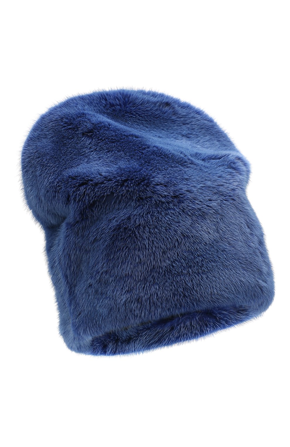 Шапка милли из меха норки FURLAND синего цвета по цене 46200 руб., арт. 0178900110207600542, фото 1 Шапка милли из меха норки FURLAND, арт. 0178900110207600542, фото 1