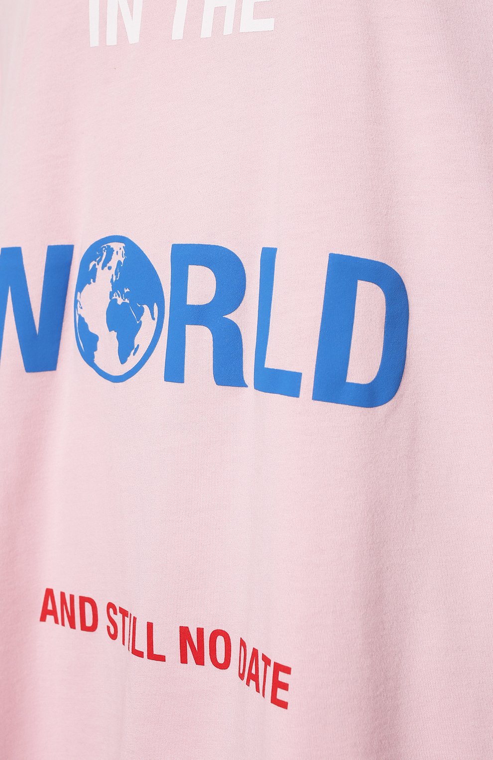 Хлопковая футболка VETEMENTS светло-розового цвета по цене 39950 руб., арт. UE52TR220P 1611/W, фото 5 Хлопковая футболка VETEMENTS, арт. UE52TR220P 1611/W, фото 5