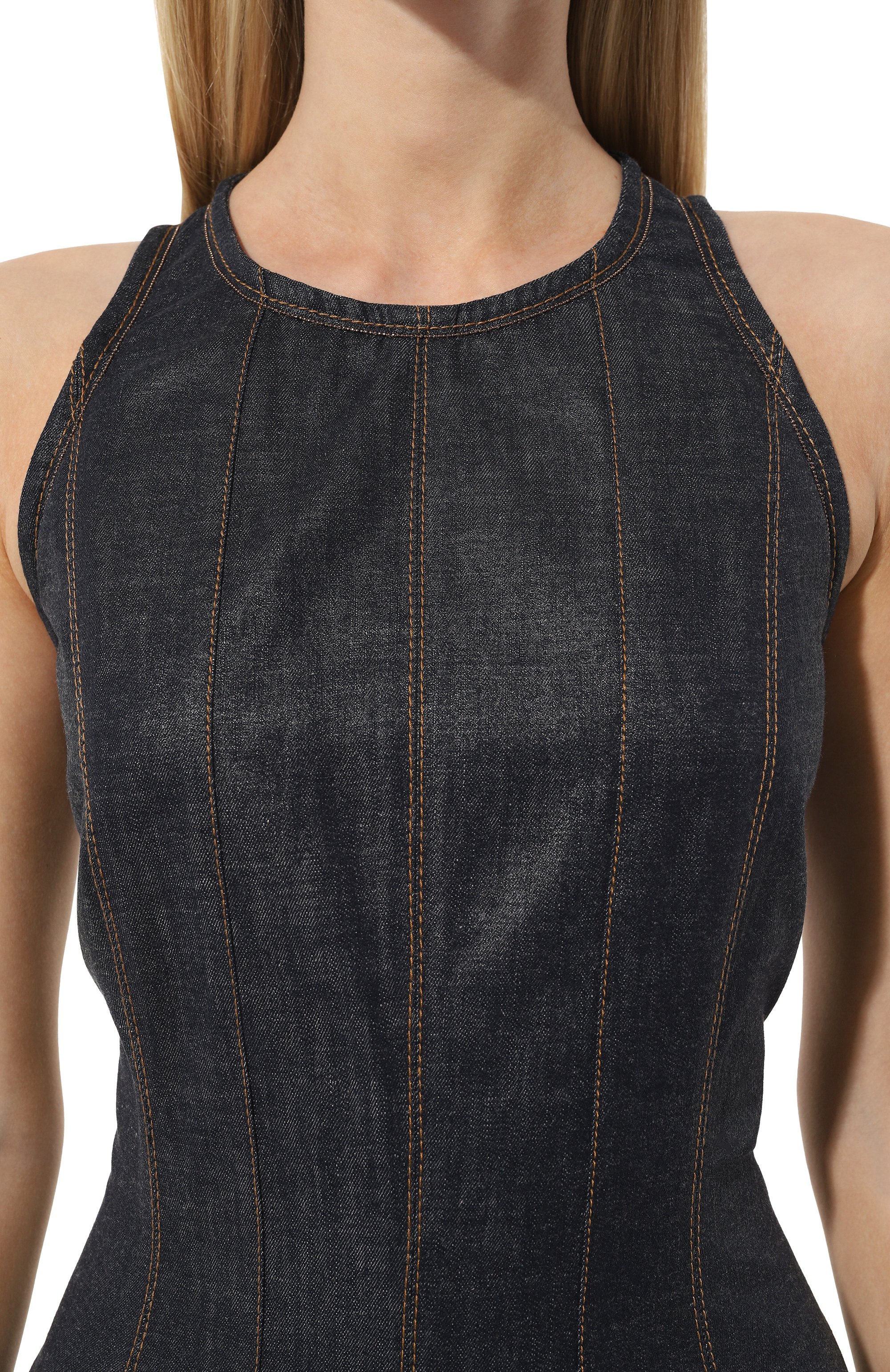 Джинсовое платье BRUNELLO CUCINELLI, арт. MF28TA5196, фото 5