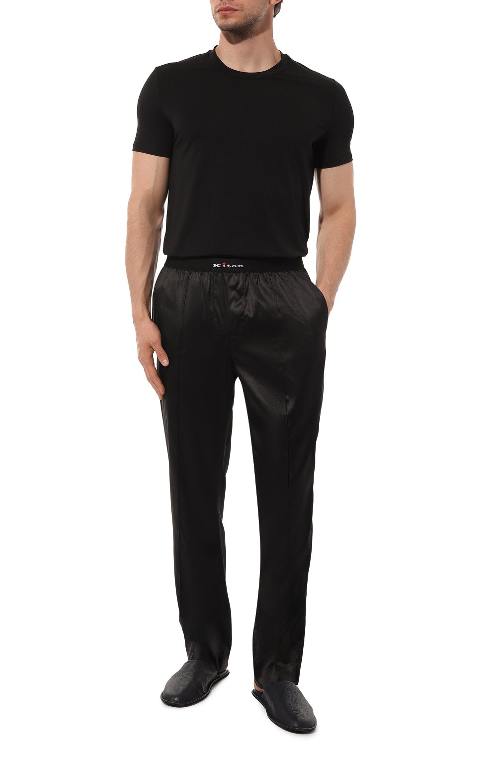 Шелковые домашние брюки KITON, арт. UNWT004K0749D, фото 2