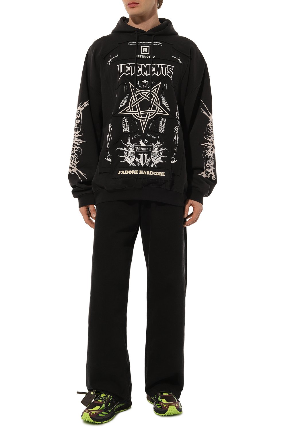 Комбинированные кроссовки be right back OFF-WHITE, арт. 0MIA295W24FAB001, фото 2