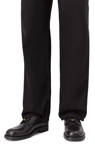 Кожаные дерби punx VALENTINO черного цвета по цене 117500 руб., арт. 7Y2S0L19/NBK, фото 3 Кожаные дерби punx VALENTINO, арт. 7Y2S0L19/NBK, фото 3