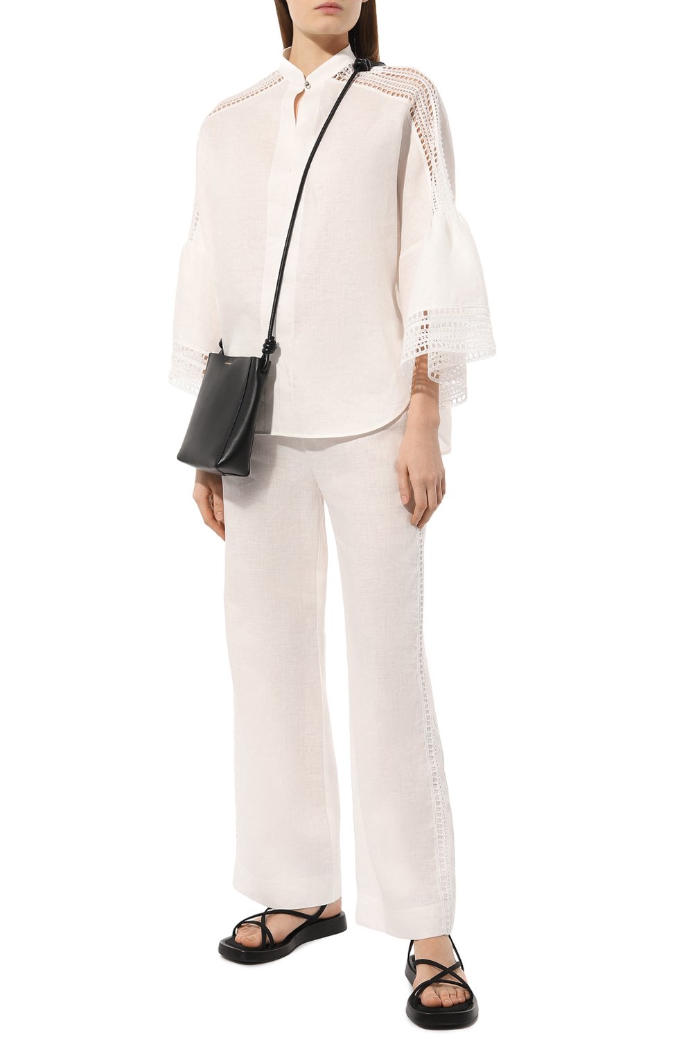 Льняная рубашка ERMANNO SCERVINO, арт. D444K304HJC, фото 2