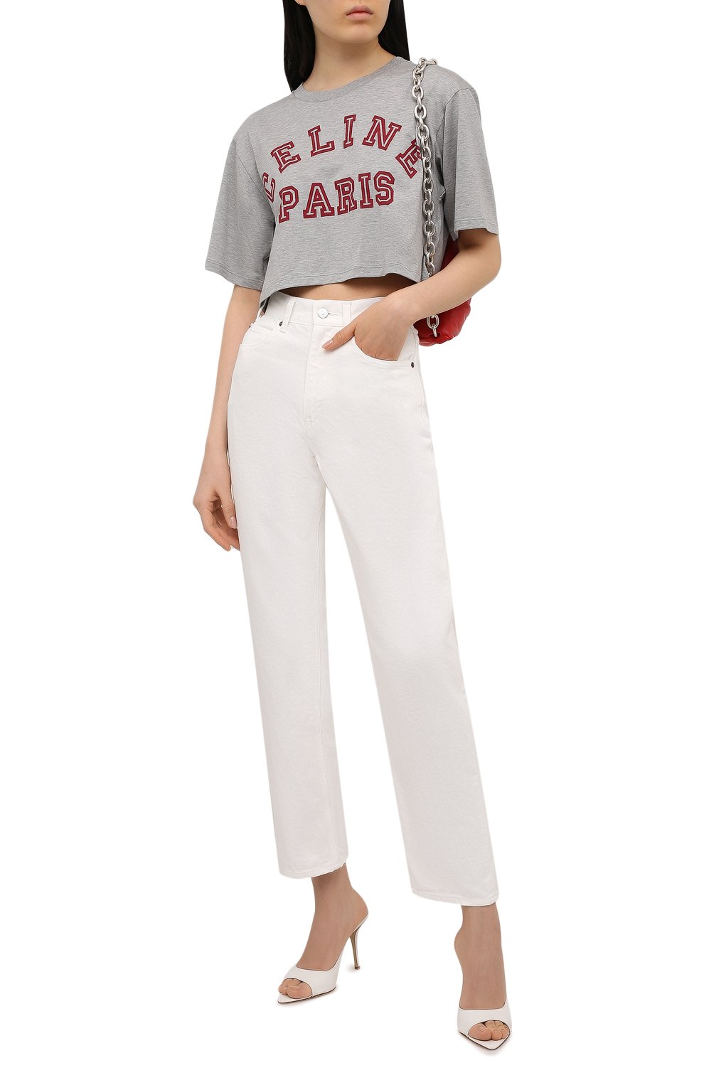 Хлопковая футболка CELINE, арт. 2X743501F, фото 2