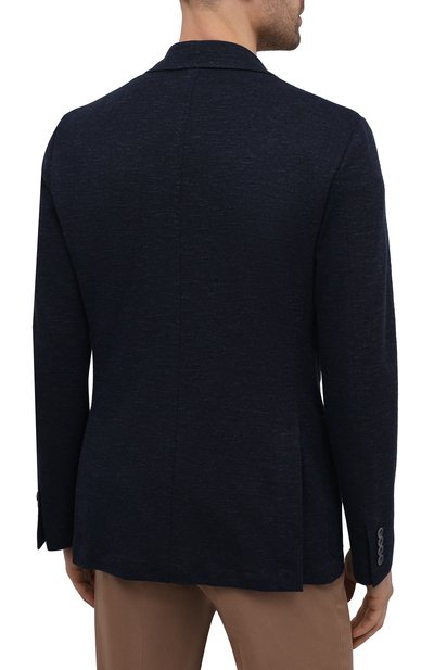 Пиджак из хлопка и льна CANALI, арт. J0147/JJ01975, фото 4