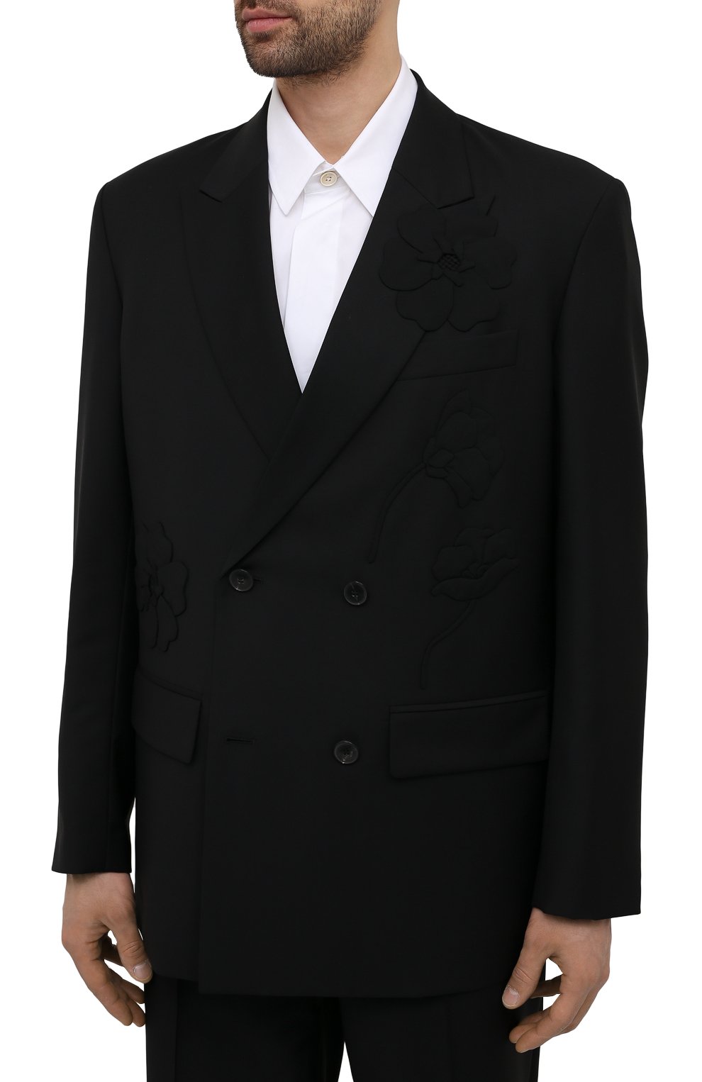 Шерстяной пиджак VALENTINO, арт. WV3CEB907G4, фото 3