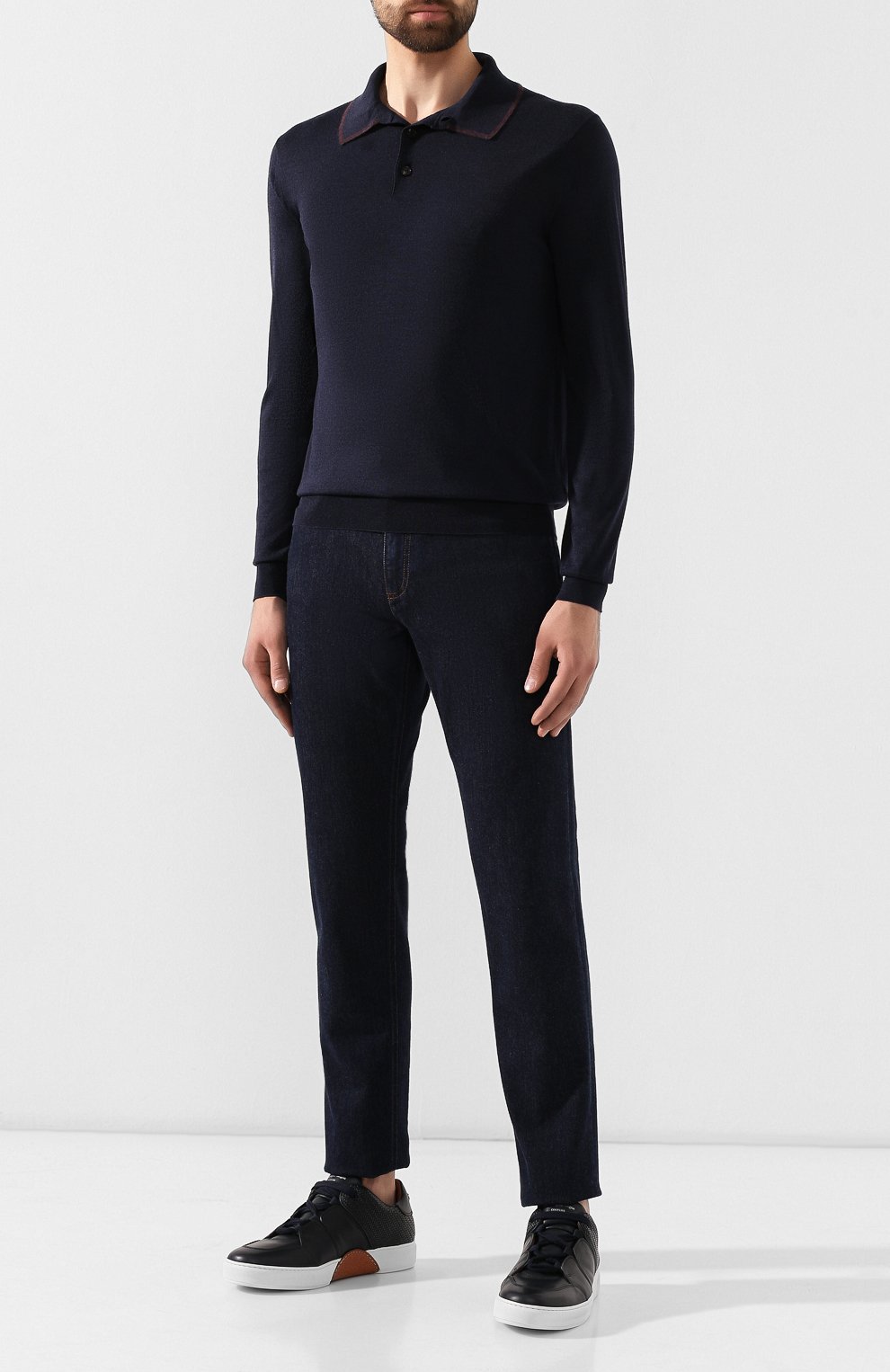 Шерстяное поло ZEGNA, арт. UTG00/132, фото 2