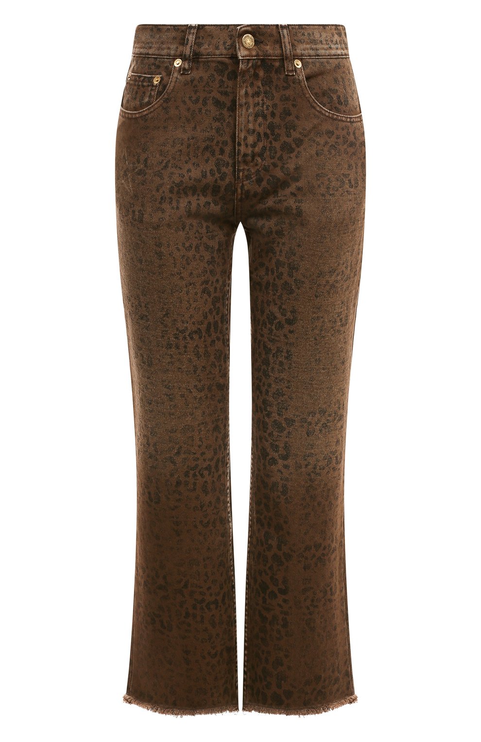 Джинсы GOLDEN GOOSE DELUXE BRAND леопардового цвета по цене 51550 руб., арт. GWP00843/P00062381325, фото 1 Джинсы GOLDEN GOOSE DELUXE BRAND, арт. GWP00843/P00062381325, фото 1