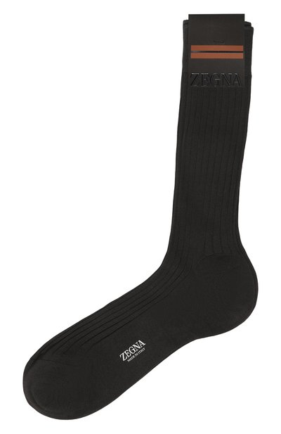 Мужские хлопковые носки ZEGNA, арт. N4V400100