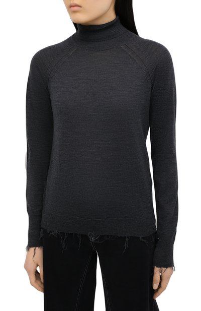 Шерстяная водолазка ACNE STUDIOS темно-серого цвета по цене 38750 руб., арт. A60193, фото 3 Шерстяная водолазка ACNE STUDIOS, арт. A60193, фото 3