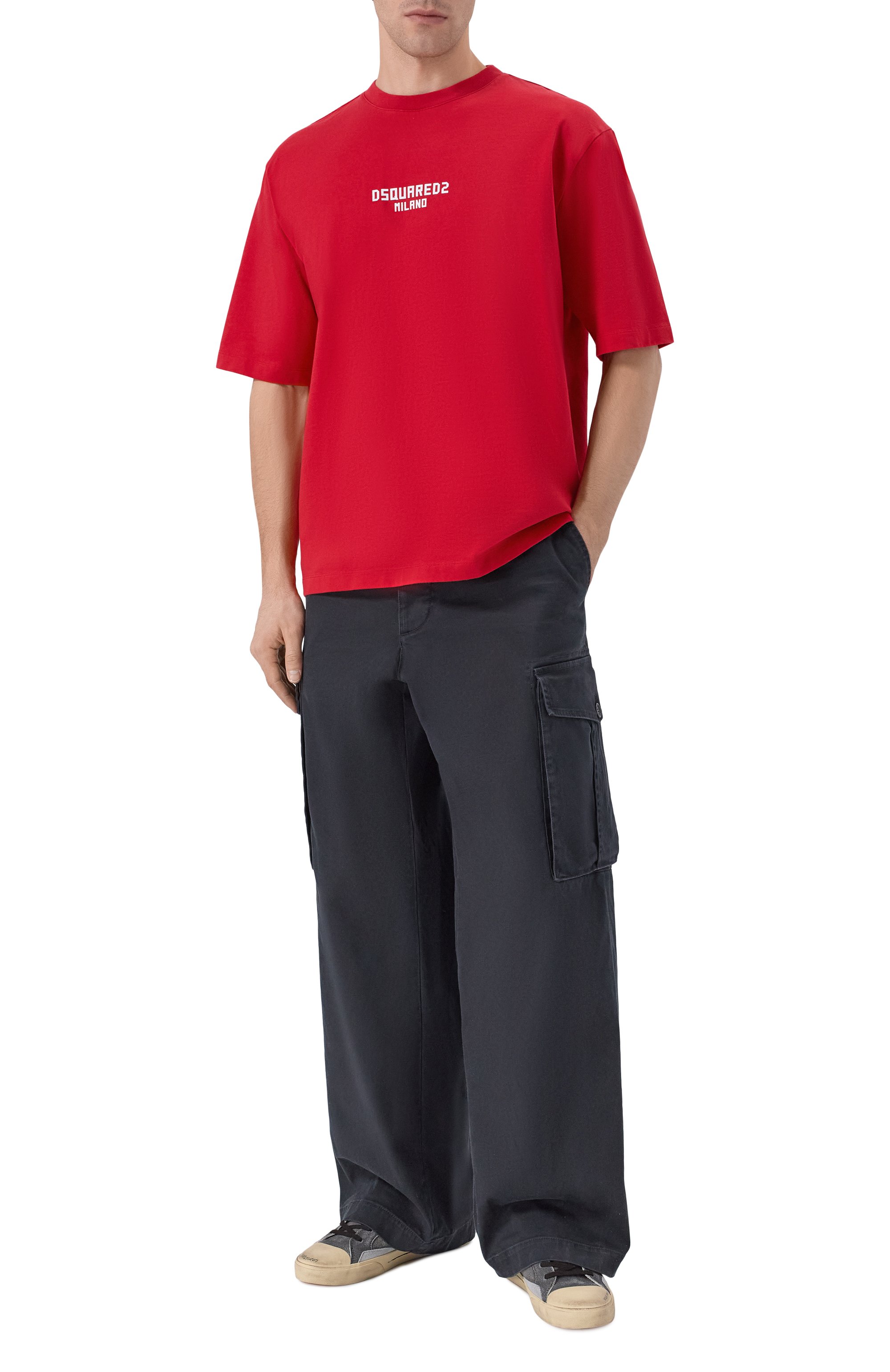 Хлопковая футболка DSQUARED2, арт. S74GD1521/D20106, фото 2