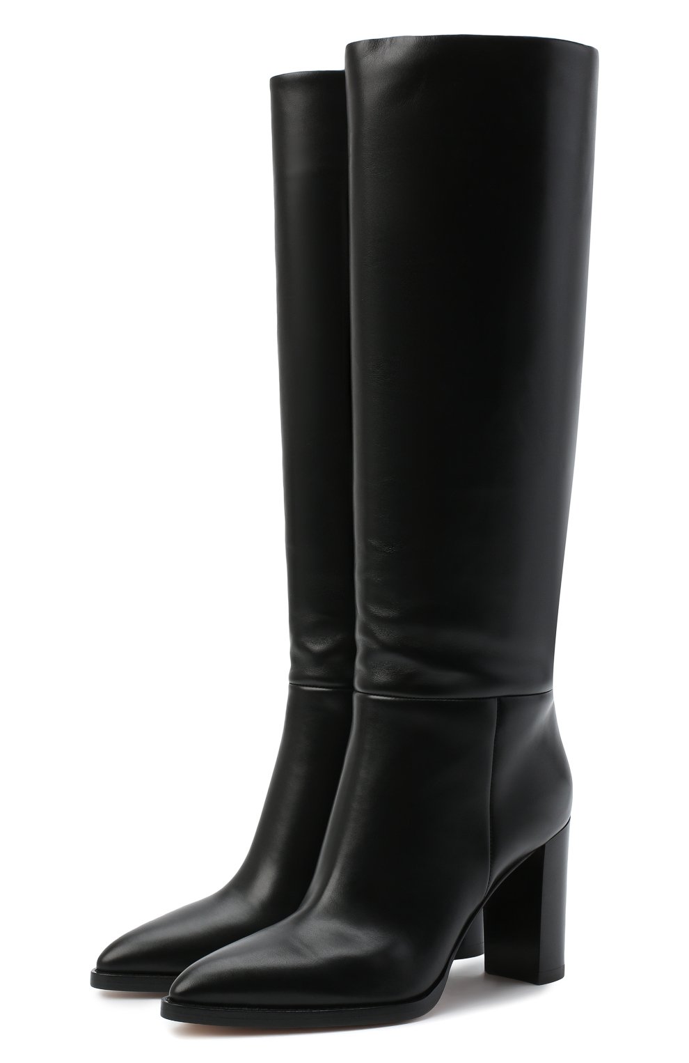 Кожаные сапоги kerolyn GIANVITO ROSSI черного цвета по цене 188000 руб., арт. G80403.85CU0.VITNER0, фото 1 Кожаные сапоги kerolyn GIANVITO ROSSI, арт. G80403.85CU0.VITNER0, фото 1