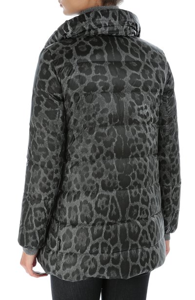 Стеганый пуховик с высоким воротником и леопардовым принтом MONCLER, арт. B2-093-49414-00-53596, фото 4