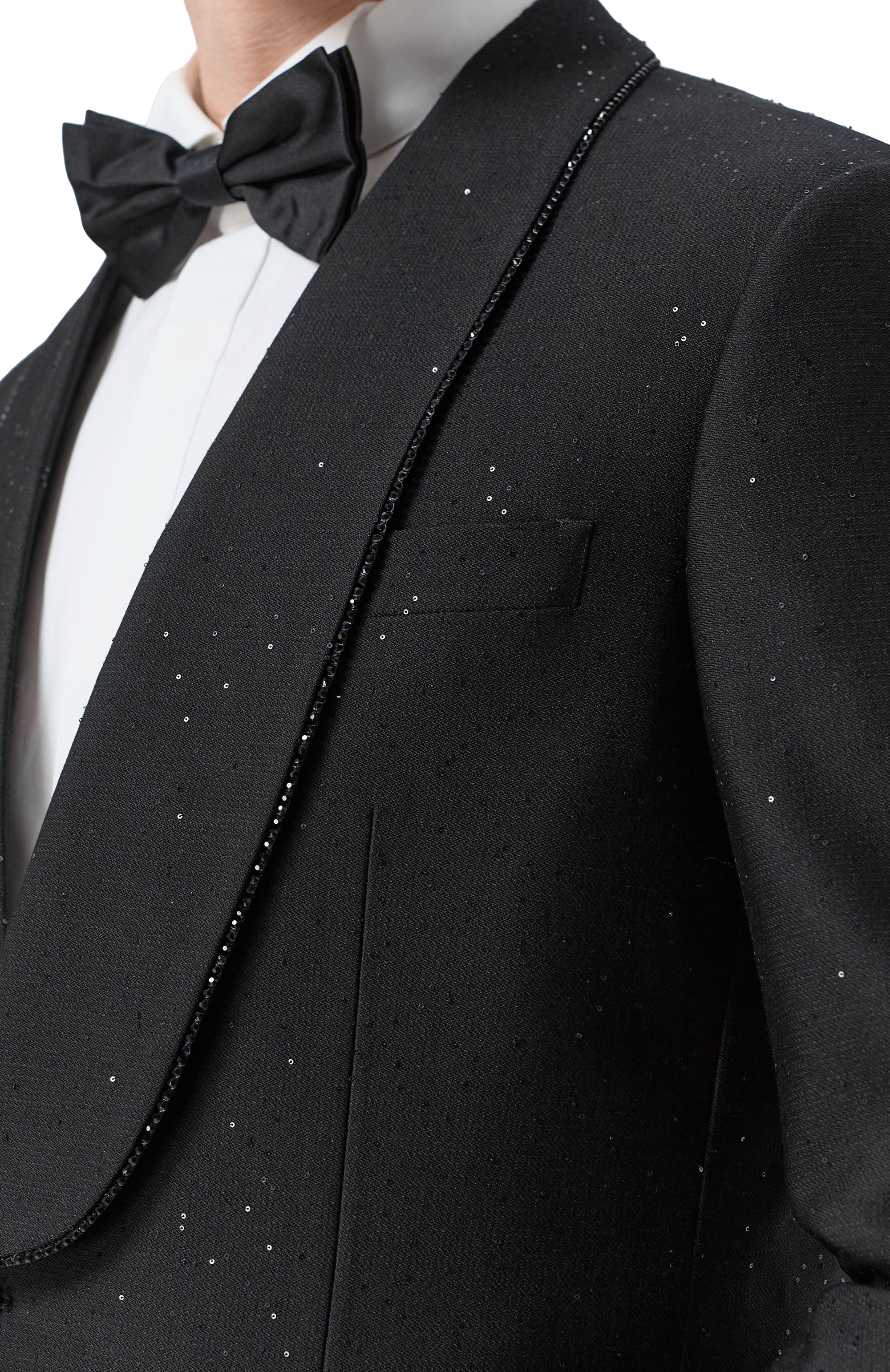 Шерстяной смокинг с отделкой стразами GIORGIO ARMANI, арт. GM003860/TE21373, фото 5