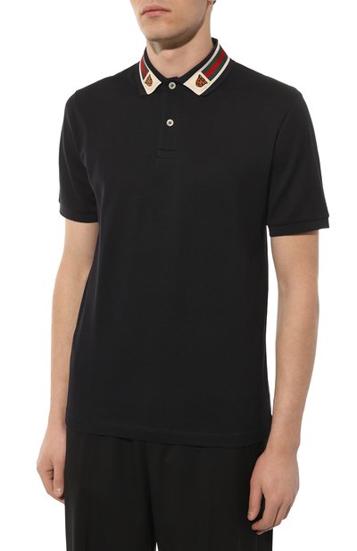 Хлопковое поло GUCCI, арт. 545714 XJAGU, фото 3