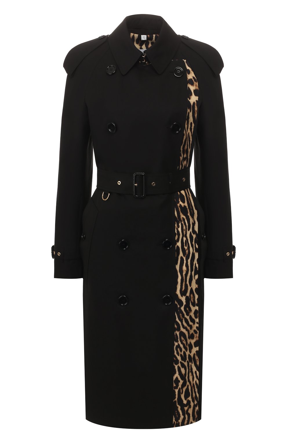 Хлопковый тренч BURBERRY черного цвета по цене 325500 руб., арт. 8024437, фото 1 Хлопковый тренч BURBERRY, арт. 8024437, фото 1
