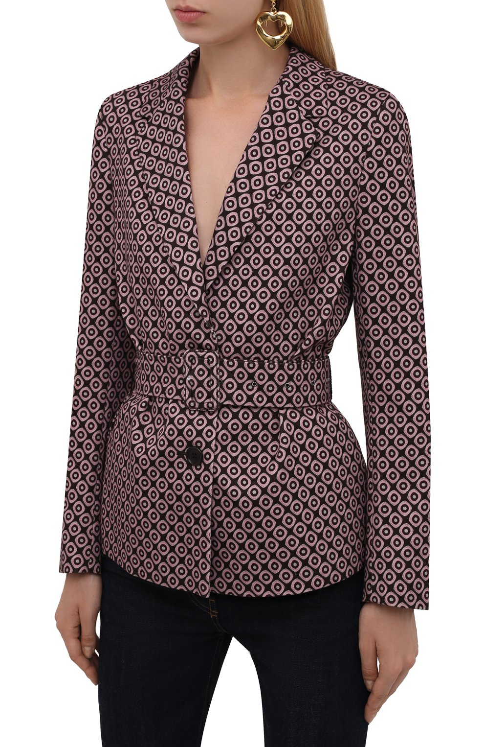 Хлопковый жакет DRIES VAN NOTEN, арт. 212-030403-3066, фото 3