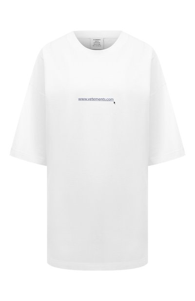 Хлопковая футболка VETEMENTS, арт. UA65TR290W
