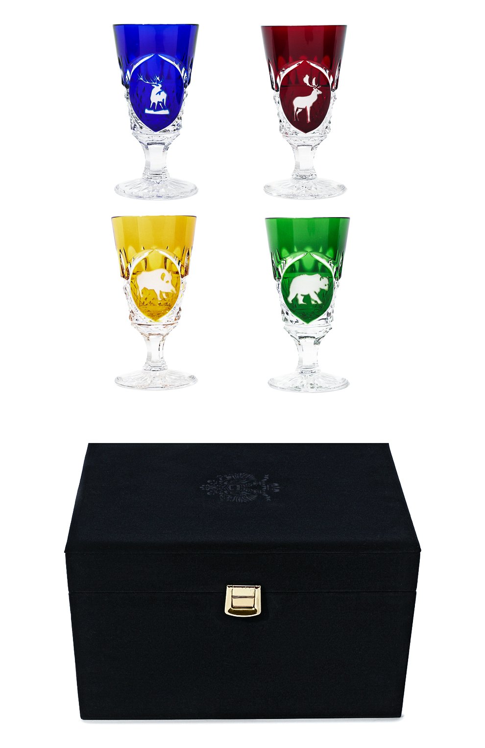 Набор из четырех рюмок для водки на ножке hunt TSAR, арт. 548094M, фото 1