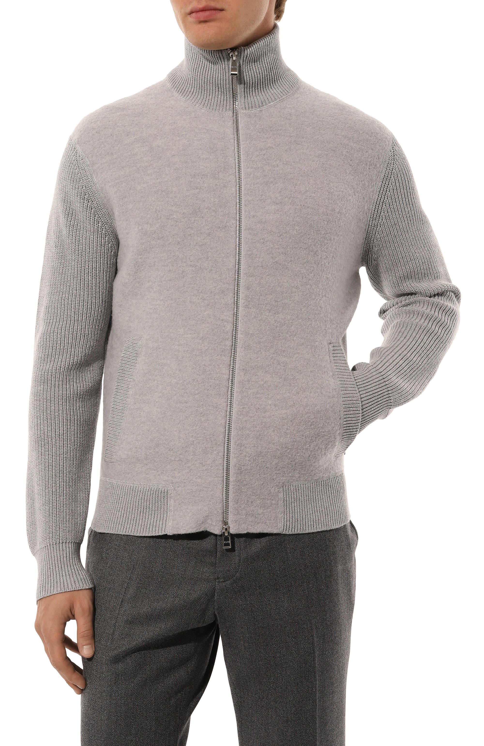 Кардиган из хлопка и шерсти BOSS, арт. 50526839, фото 3