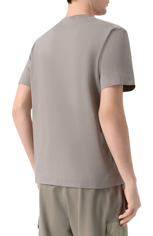Хлопковая футболка Parajumpers 26SM-PM TSR Y02 Серый  26SM-PM TSR Y02 Фото 4