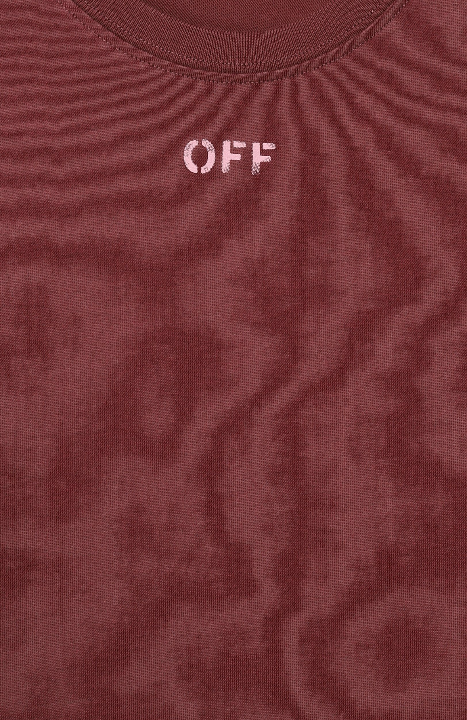 Хлопковый лонгслив OFF-WHITE, арт. 0GAB00CF26JER0016_001, фото 3