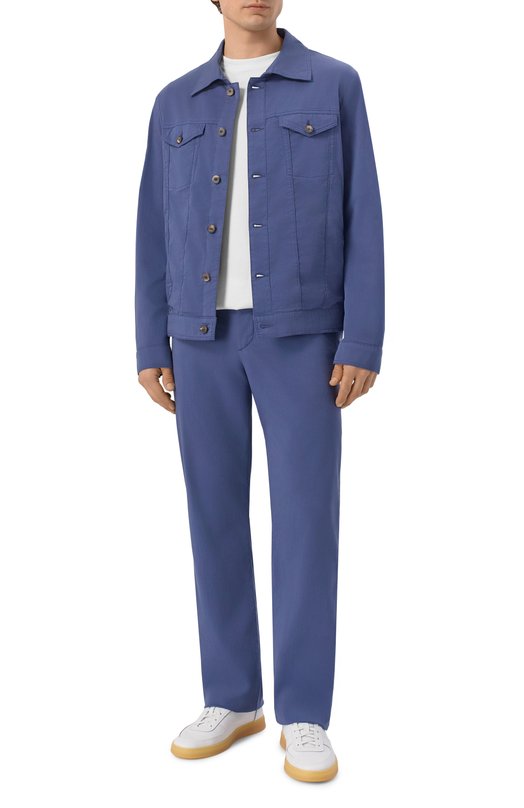 Куртка-рубашка из хлопка и шелка MVST M26.CSM.J402/TFANT Синий  M26.CSM.J402/TFANT Фото 2