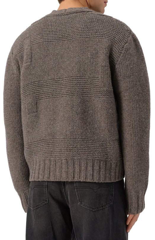 Шерстяной кардиган Dsquared2 S74HA1551/D13147 Коричневый  S74HA1551/D13147 Фото 4