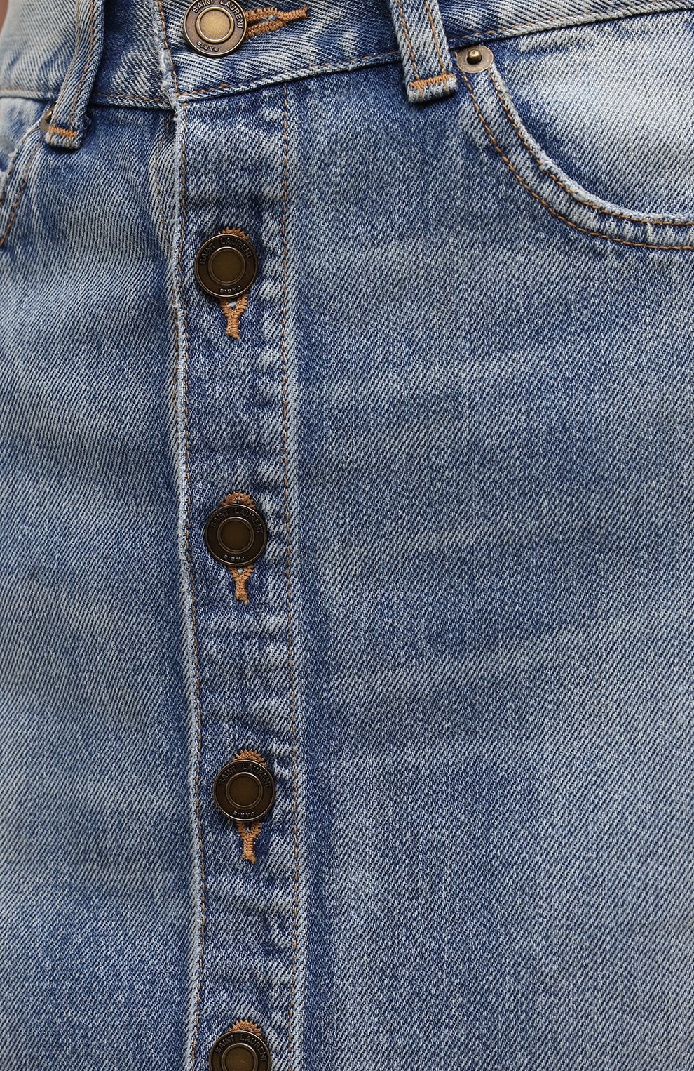Джинсовая юбка SAINT LAURENT, арт. 633018/YM372, фото 6