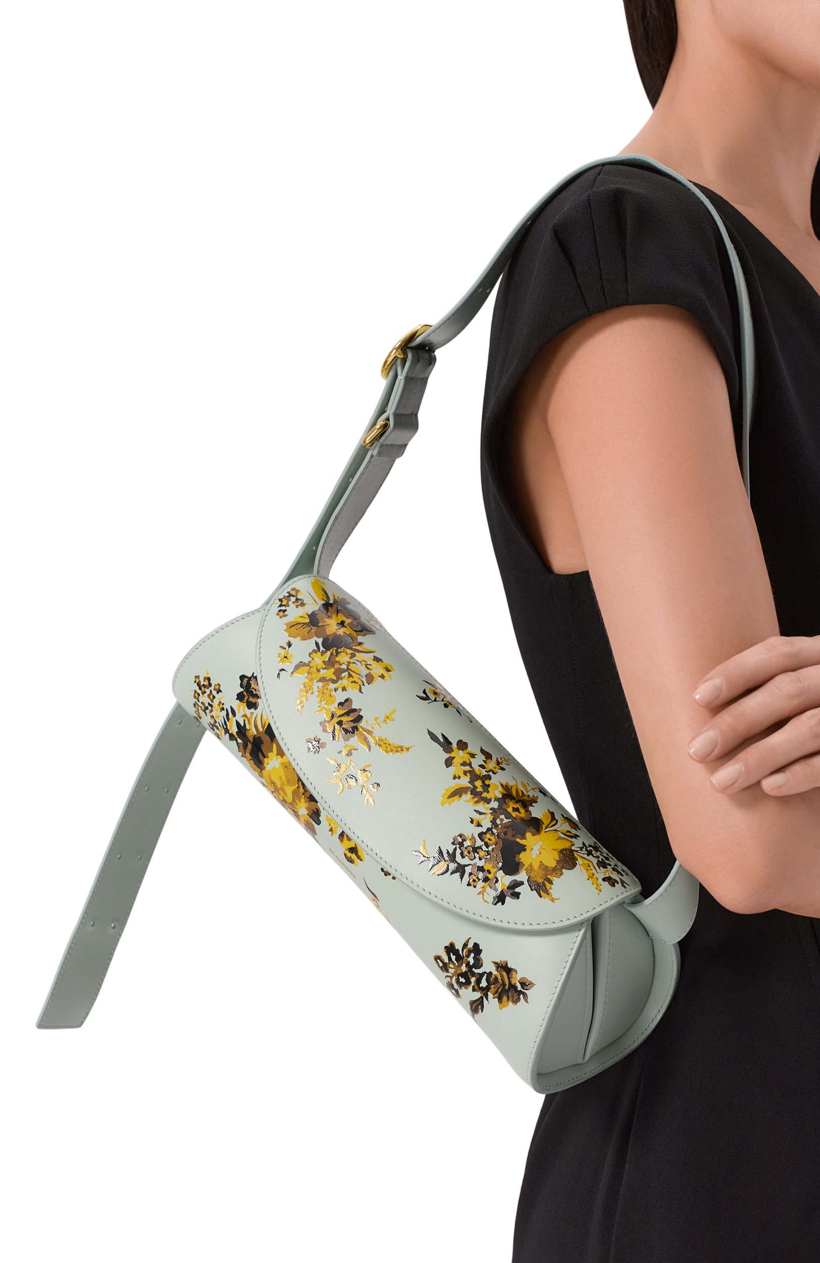 Сумка cannolo small JIL SANDER светло-бирюзового цвета по цене 180500 руб., арт. J07WD0023/P9321, фото 2 Сумка cannolo small JIL SANDER, арт. J07WD0023/P9321, фото 2