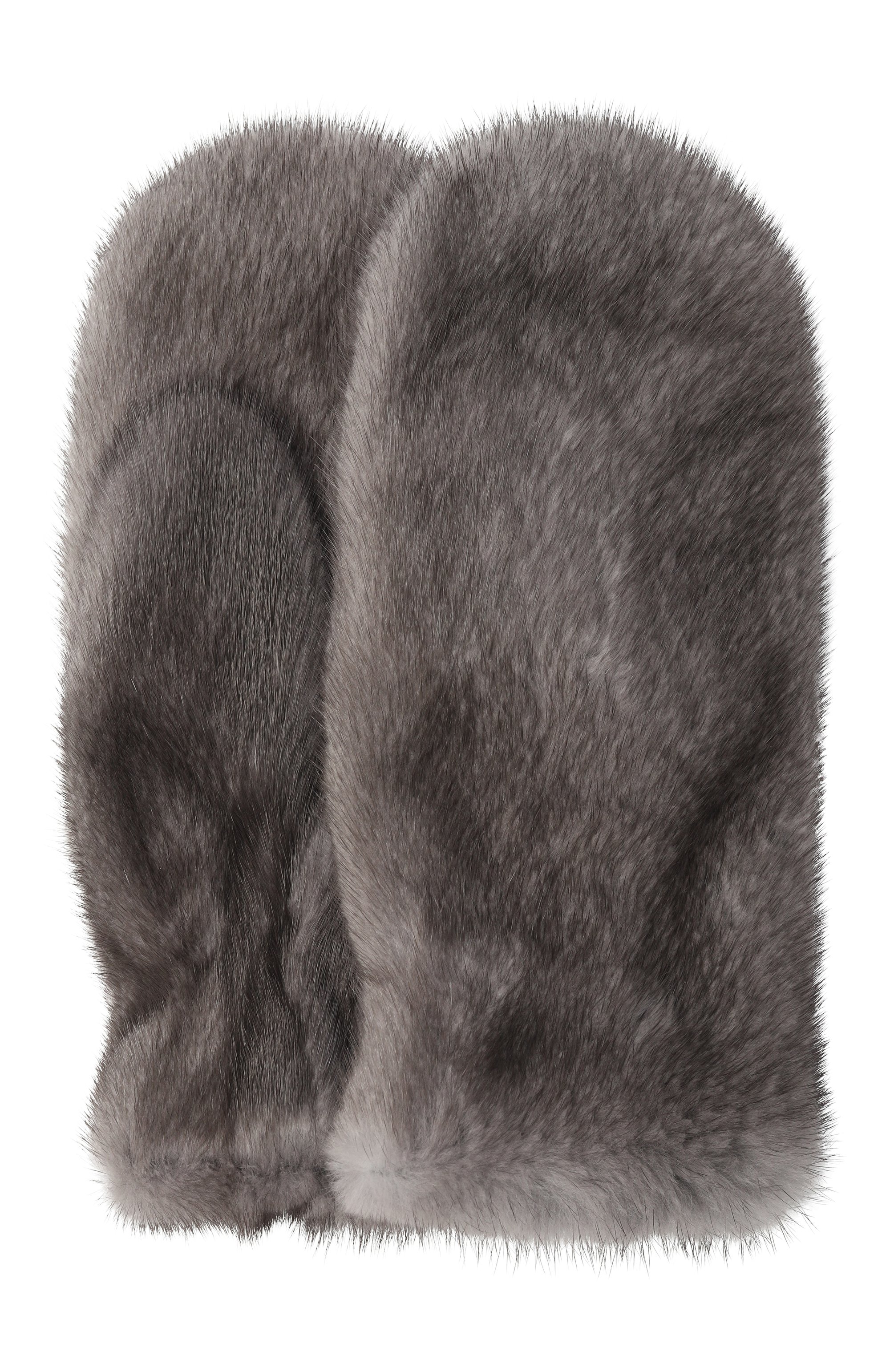 Меховые варежки из норки VICTORIA KUSENKOVA темно-серого цвета по цене 78980 руб., арт. 600600010105, фото 1 Меховые варежки из норки VICTORIA KUSENKOVA, арт. 600600010105, фото 1