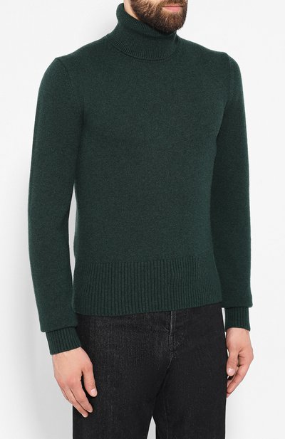Кашемировая водолазка DOLCE & GABBANA зеленого цвета по цене 84200 руб., арт. GX805T/JAWSB, фото 3 Кашемировая водолазка DOLCE & GABBANA, арт. GX805T/JAWSB, фото 3