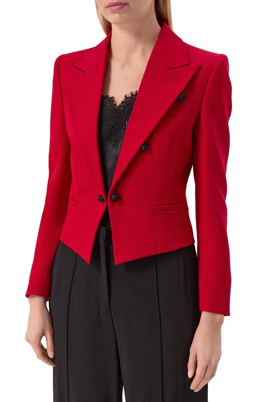 Шерстяной жакет Valentino 8B3CE585/97W Красный  8B3CE585/97W Фото 3