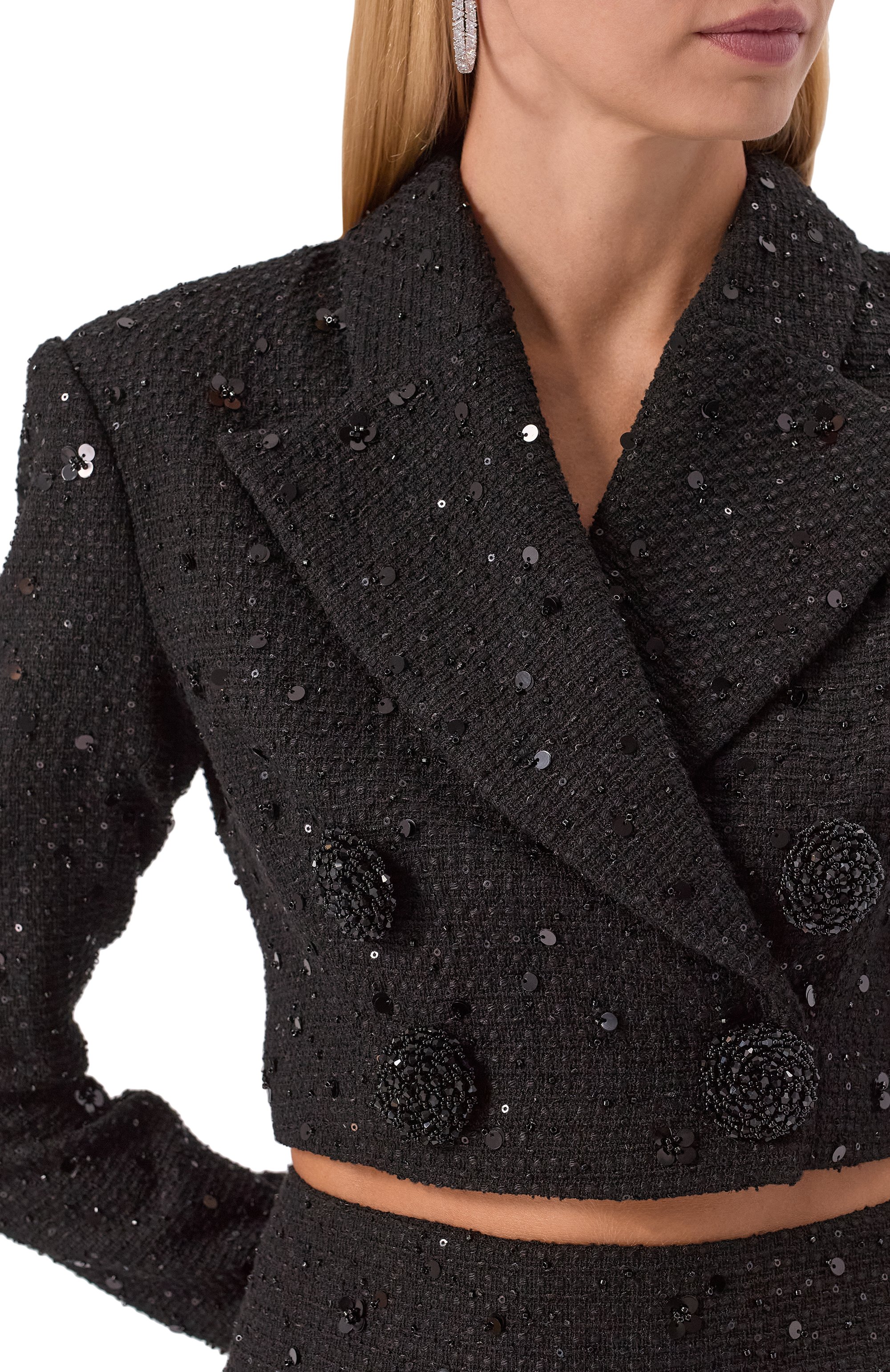 Твидовый костюм с отделкой пайетками KAMILLA PURSHIE, арт. KP 2025/37, фото 6