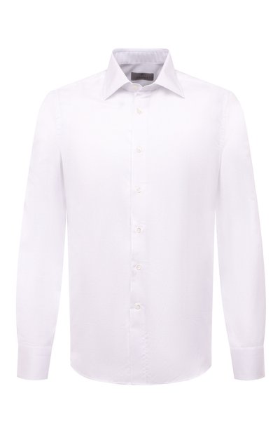 Сорочка изо льна и хлопка CANALI серого цвета по цене 32350 руб., арт. X05/GD02821, фото 1 Сорочка изо льна и хлопка CANALI, арт. X05/GD02821, фото 1